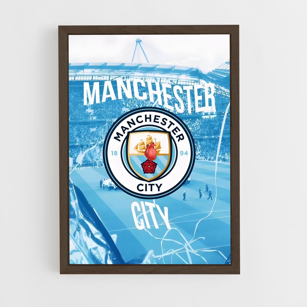 ap-manchester city fc-2 cadre Bois foncé