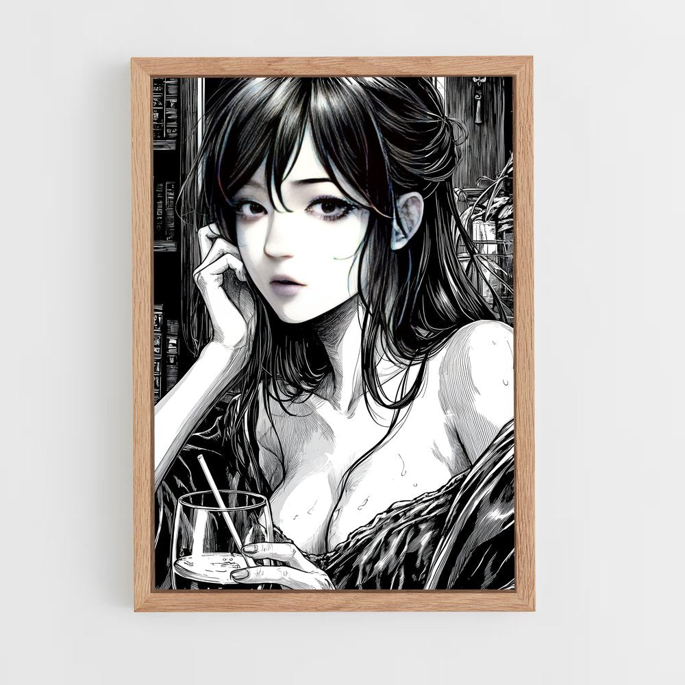 ap-manga-3 cadre Bois clair