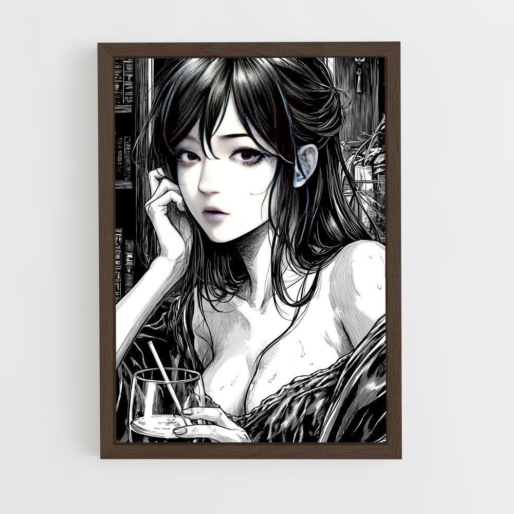 ap-manga-3 cadre Bois foncé