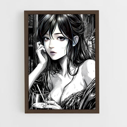 ap-manga-3 cadre Bois foncé