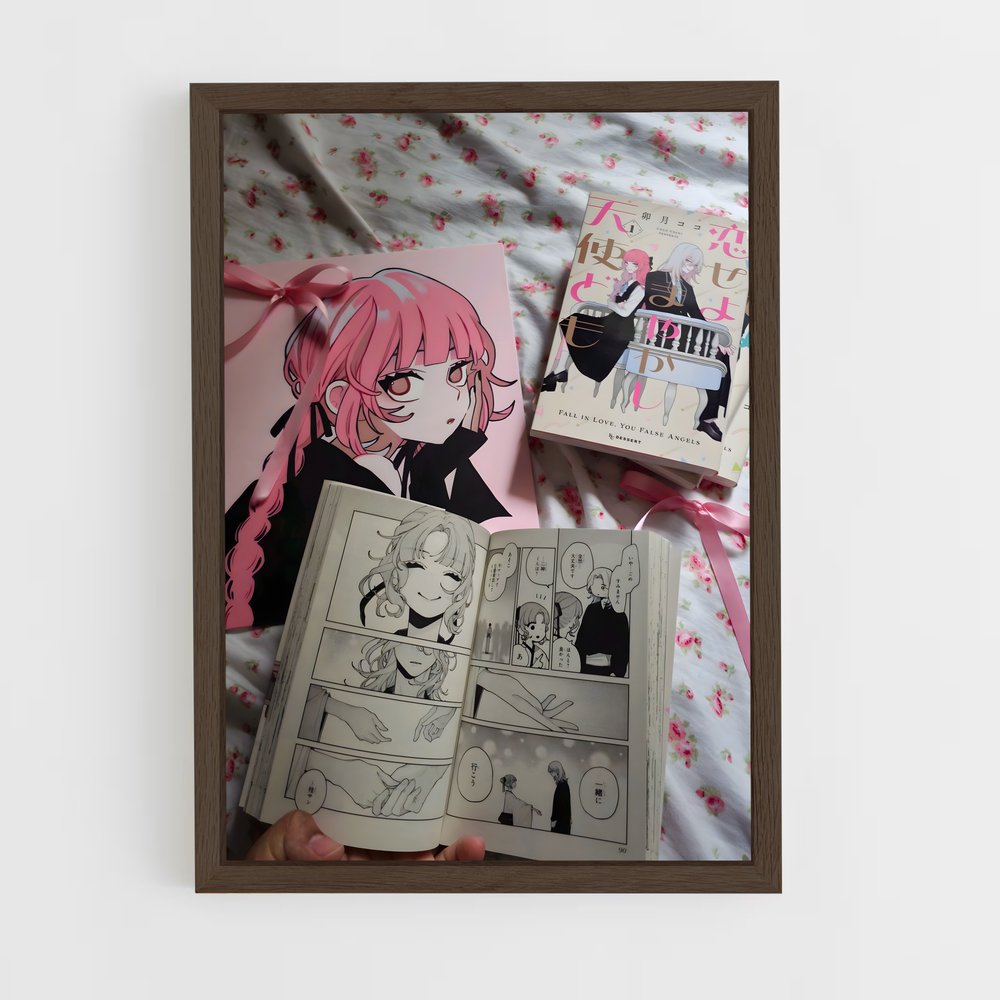 ap-manga reader-7 cadre Bois foncé