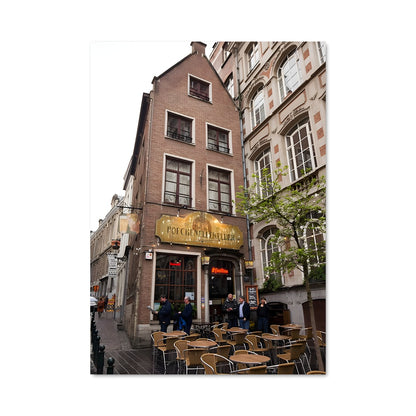 Poster Terrasse Bruxelloise