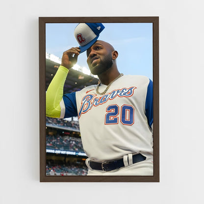 ap-marcell ozuna-4 cadre Bois foncé