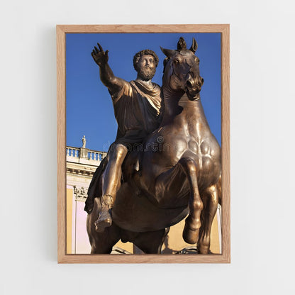 ap-marcus aurelius equestrian-6 cadre Bois clair