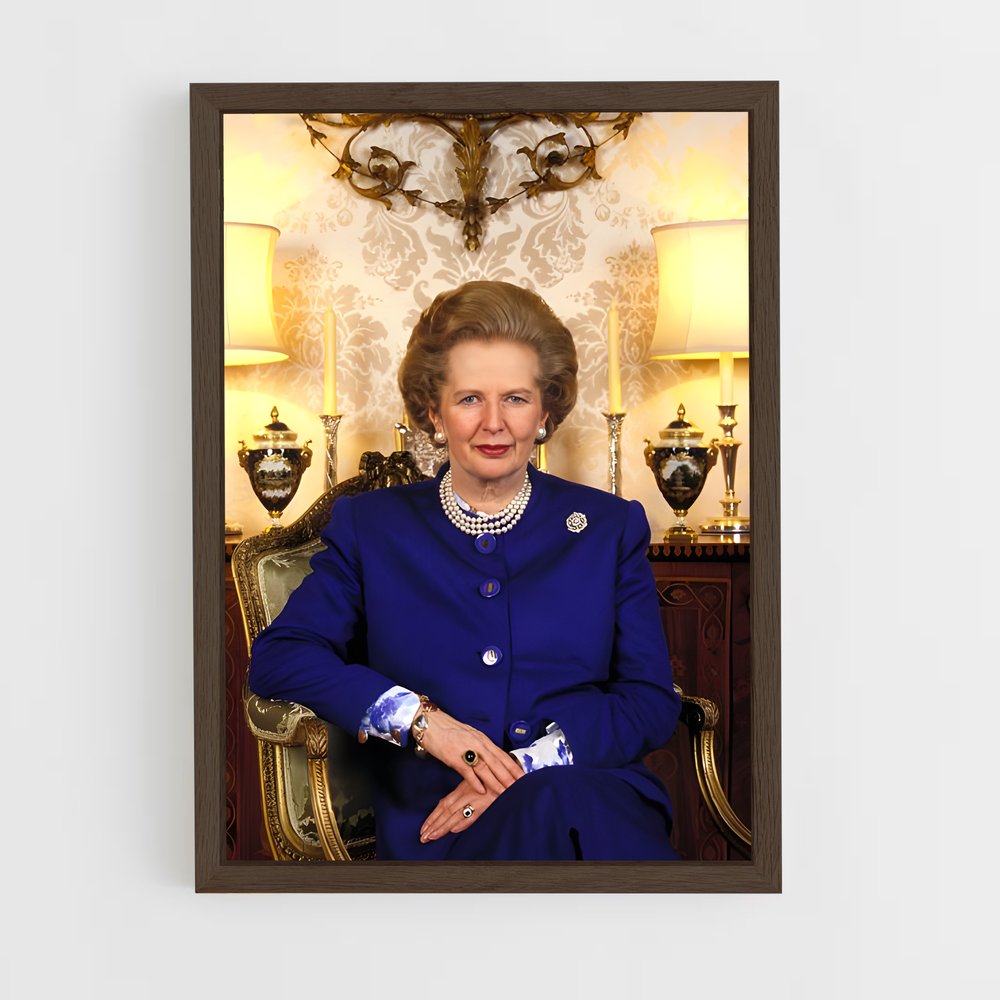 ap-margaret thatcher-4 cadre Bois foncé