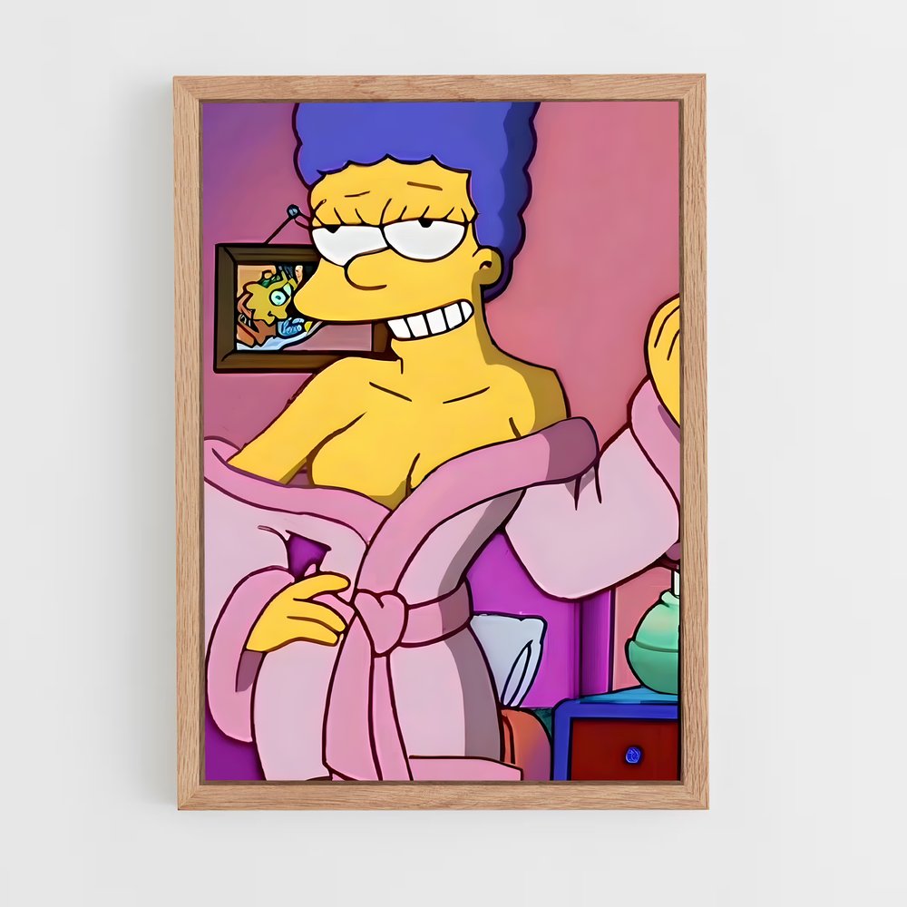 ap-marge simpson-4 cadre Bois clair
