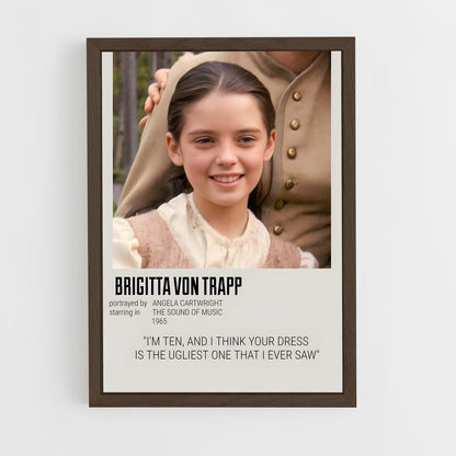ap-maria von trapp-3 cadre Bois foncé