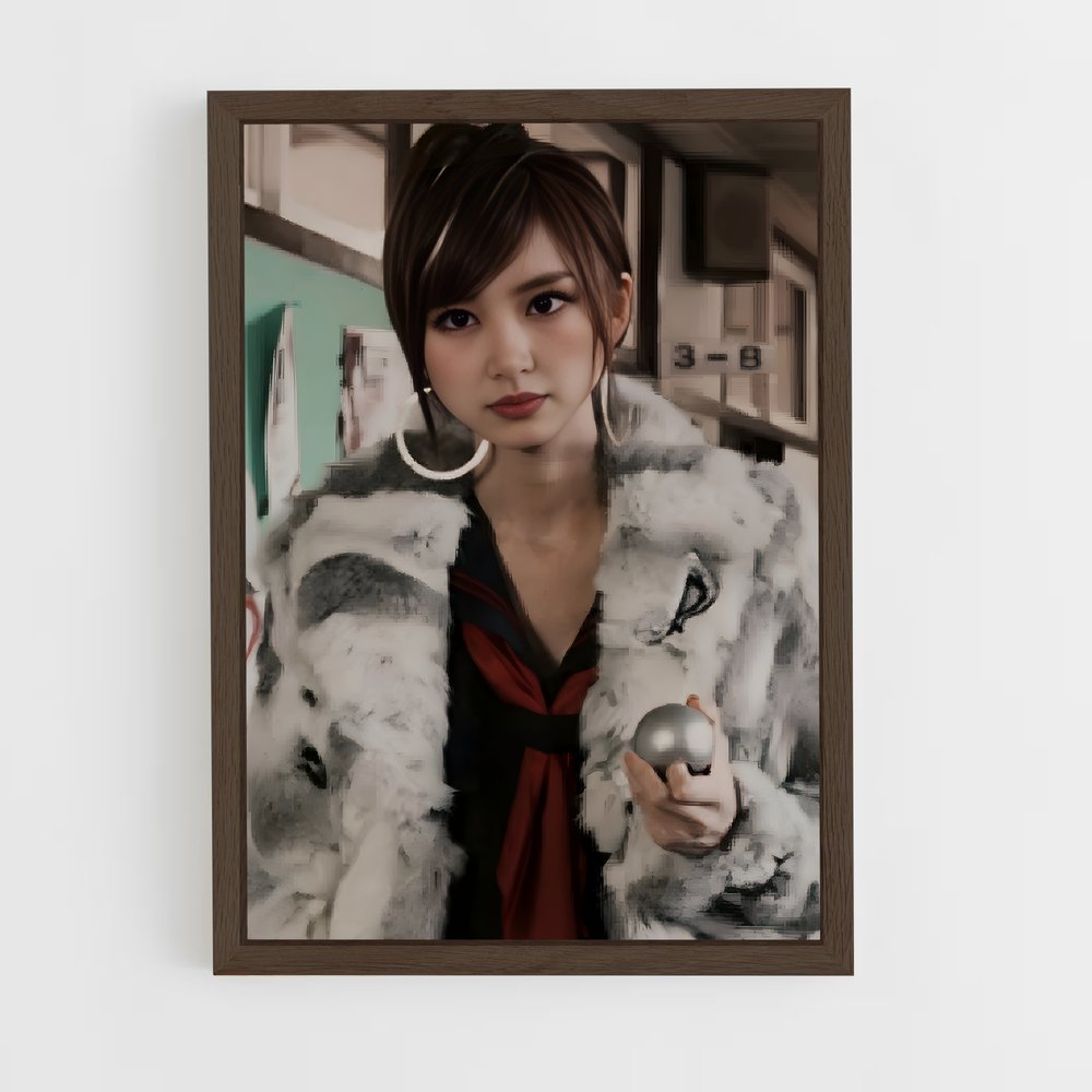ap-mariko shinoda-5 cadre Bois foncé