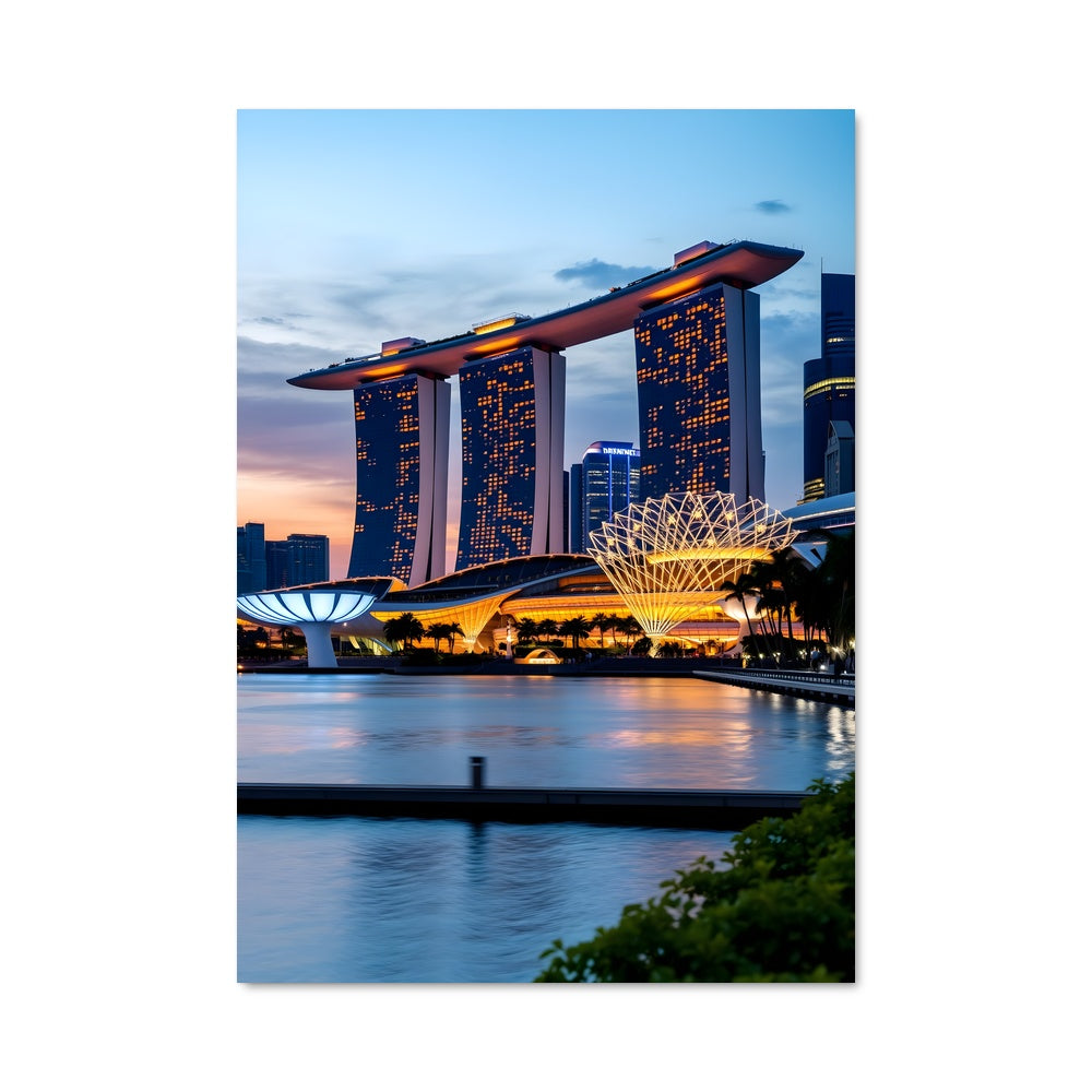 Poster Nuit Étoilée à Marina