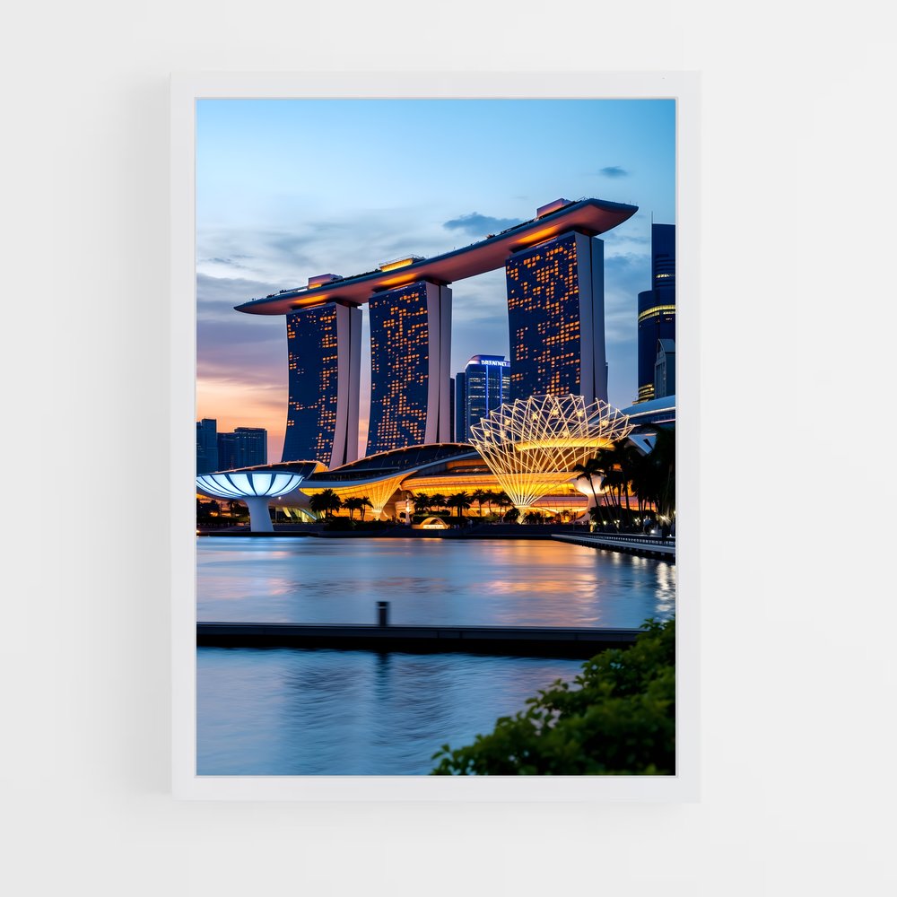 ap-marina bay sands-2 cadre Blanc