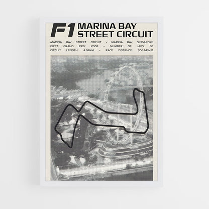 ap-marina bay street circuit singapore-2 cadre Blanc