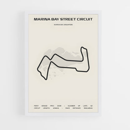 ap-marina bay street circuit singapore-4 cadre Blanc