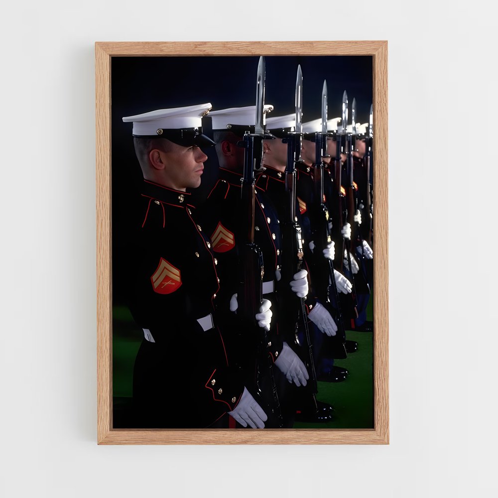 ap-marine corps-8 cadre Bois clair