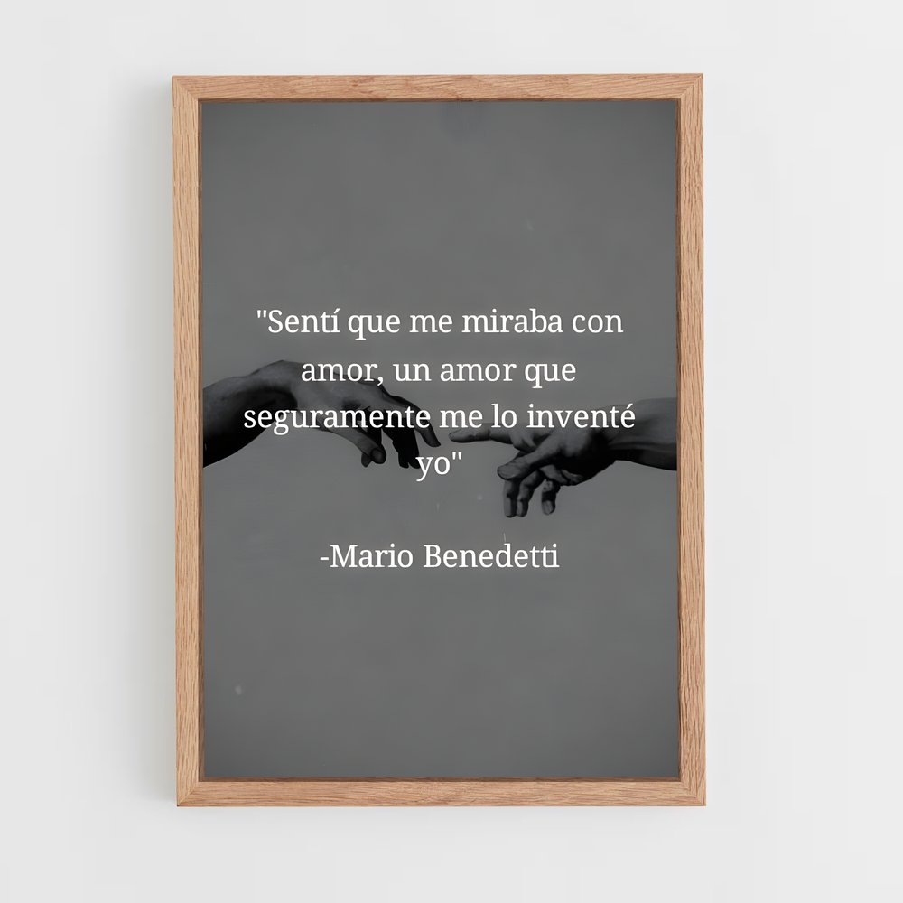 ap-mario benedetti-3 cadre Bois clair