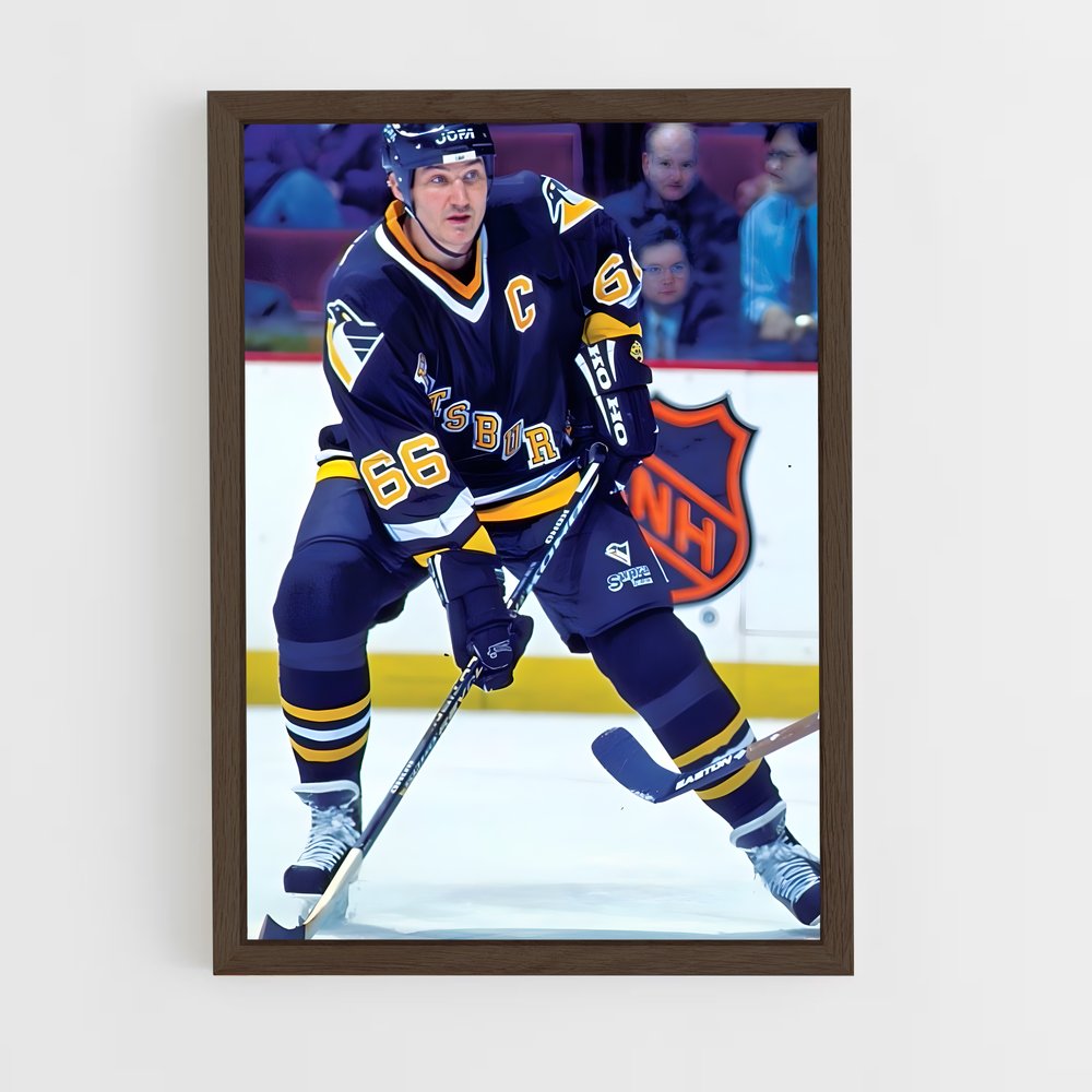 ap-mario lemieux-1 cadre Bois foncé