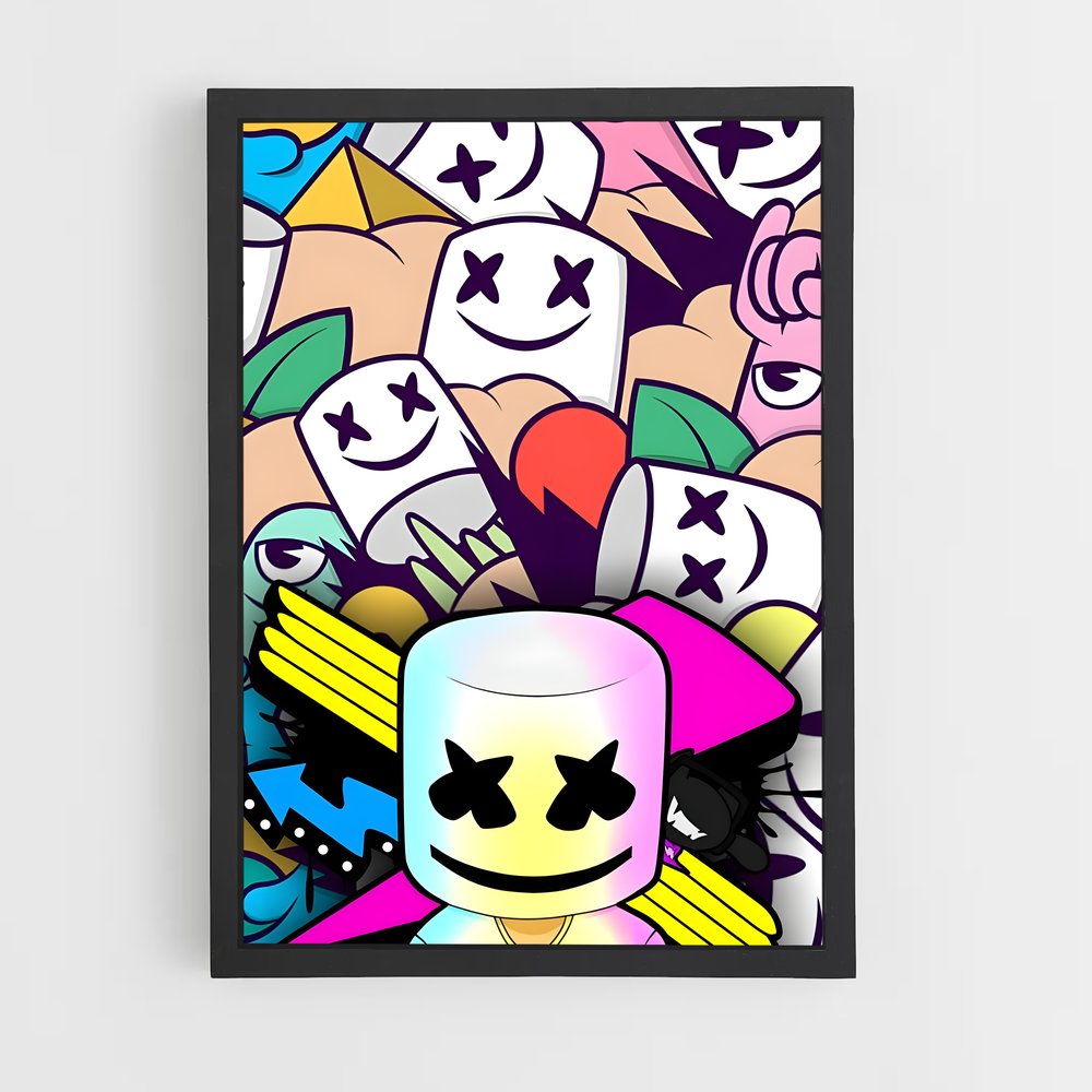 ap-marshmello-10 cadre Noir