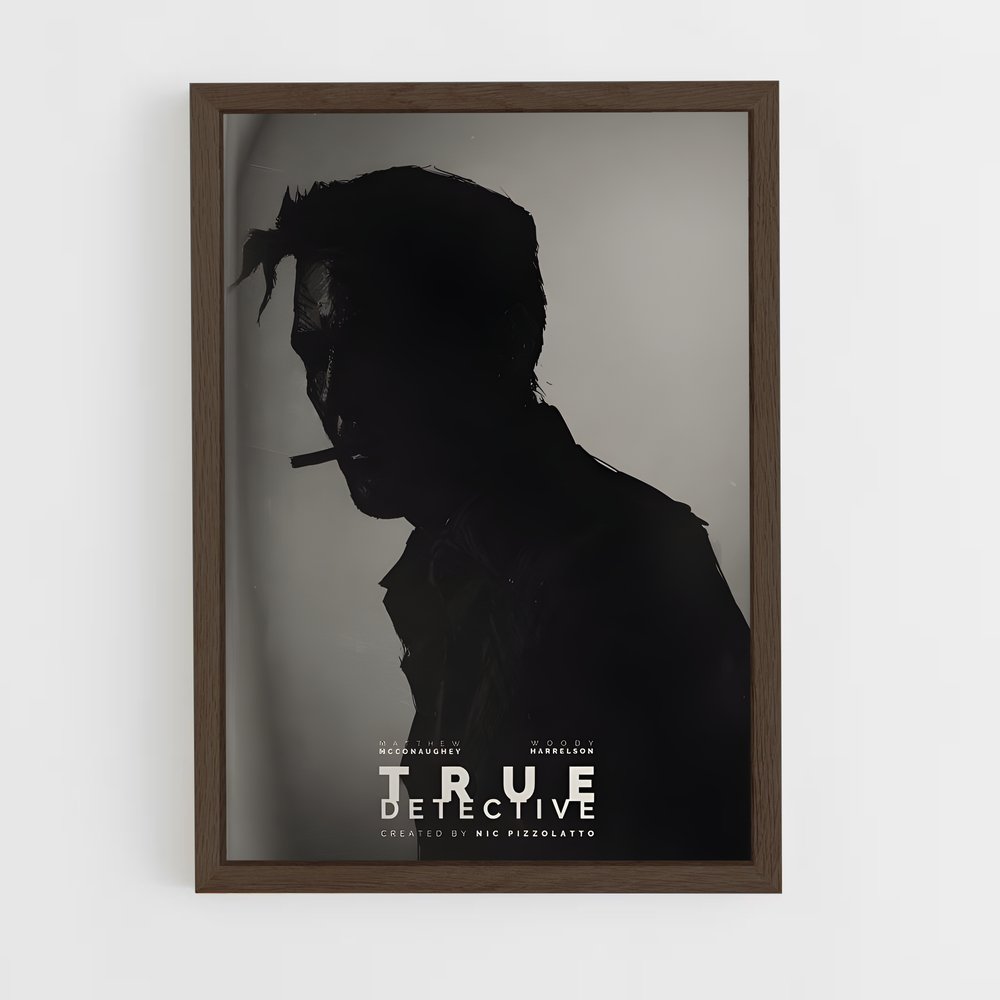 ap-marty cohle-3 cadre Bois foncé