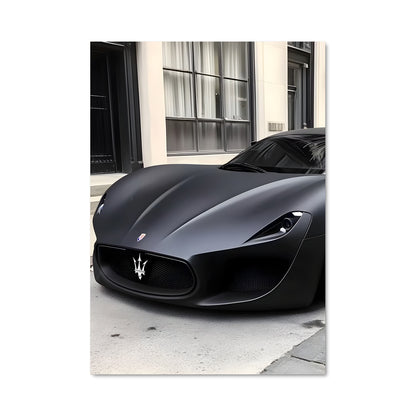 Poster Maserati Noir