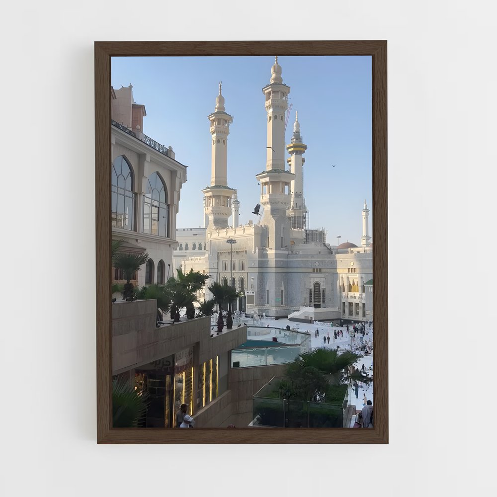ap-masjid al haram-6 cadre Bois foncé