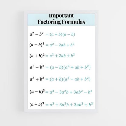 ap-mathematical formulas-1 cadre Blanc