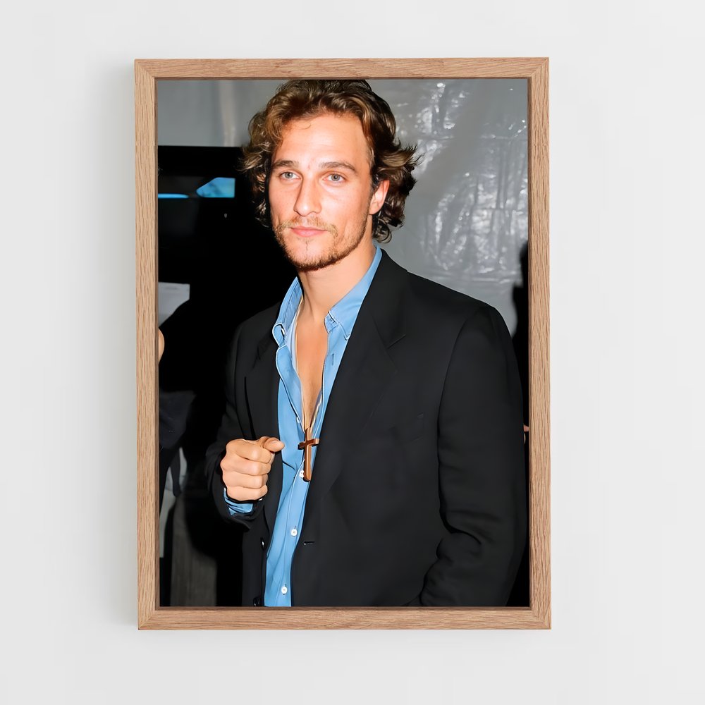 ap-matthew mcconaughey-10 cadre Bois clair