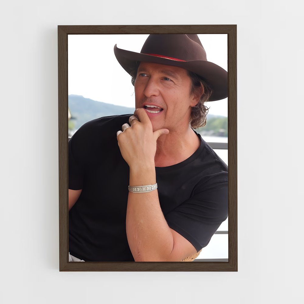 ap-matthew mcconaughey-5 cadre Bois foncé