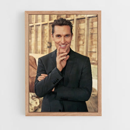 ap-matthew mcconaughey-8 cadre Bois clair