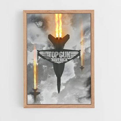 ap-maverick top gun-4 cadre Bois clair