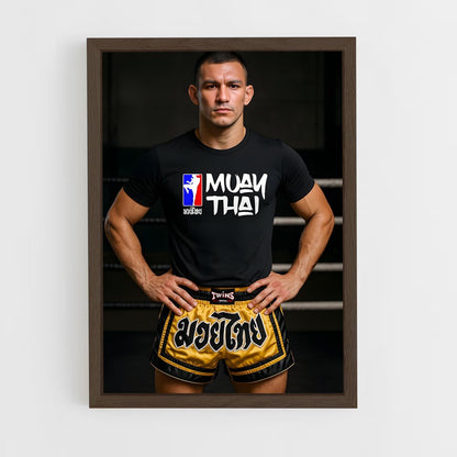 ap-max muay thai-3 cadre Bois foncé