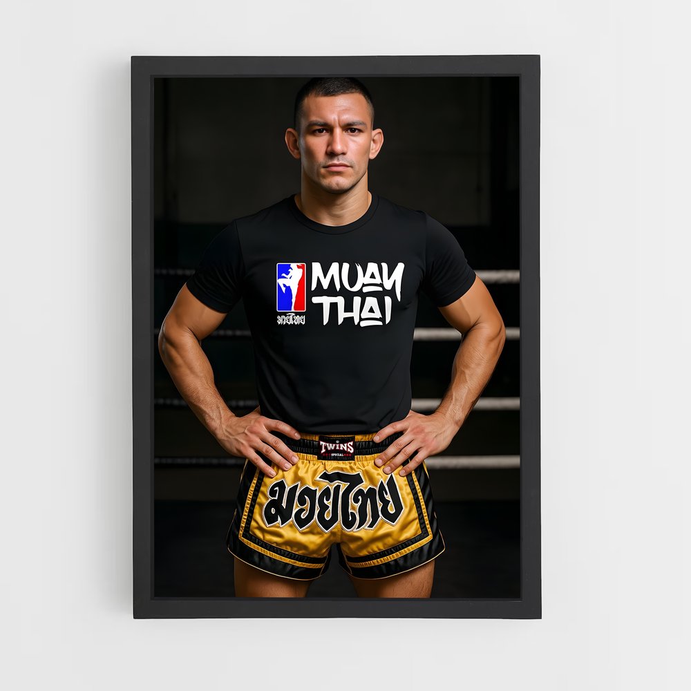 ap-max muay thai-3 cadre Noir