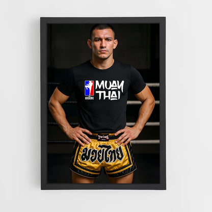 ap-max muay thai-3 cadre Noir