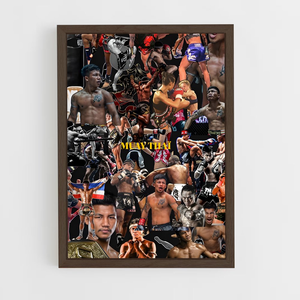 ap-max muay thai-4 cadre Bois foncé