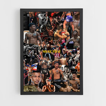 ap-max muay thai-4 cadre Noir
