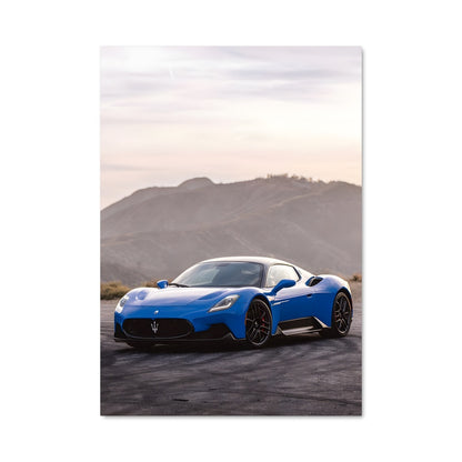 Poster Ferrari Bleu