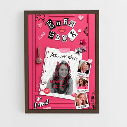 ap-mean girls-3 cadre Bois foncé