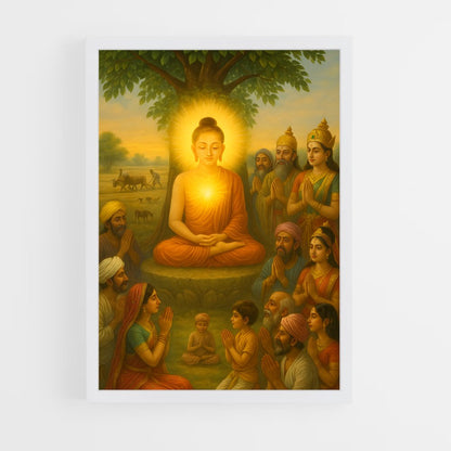 ap-meditation buddha-4 cadre Blanc