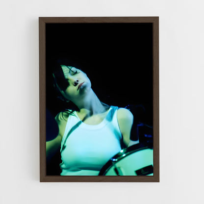 ap-meg white-4 cadre Bois foncé