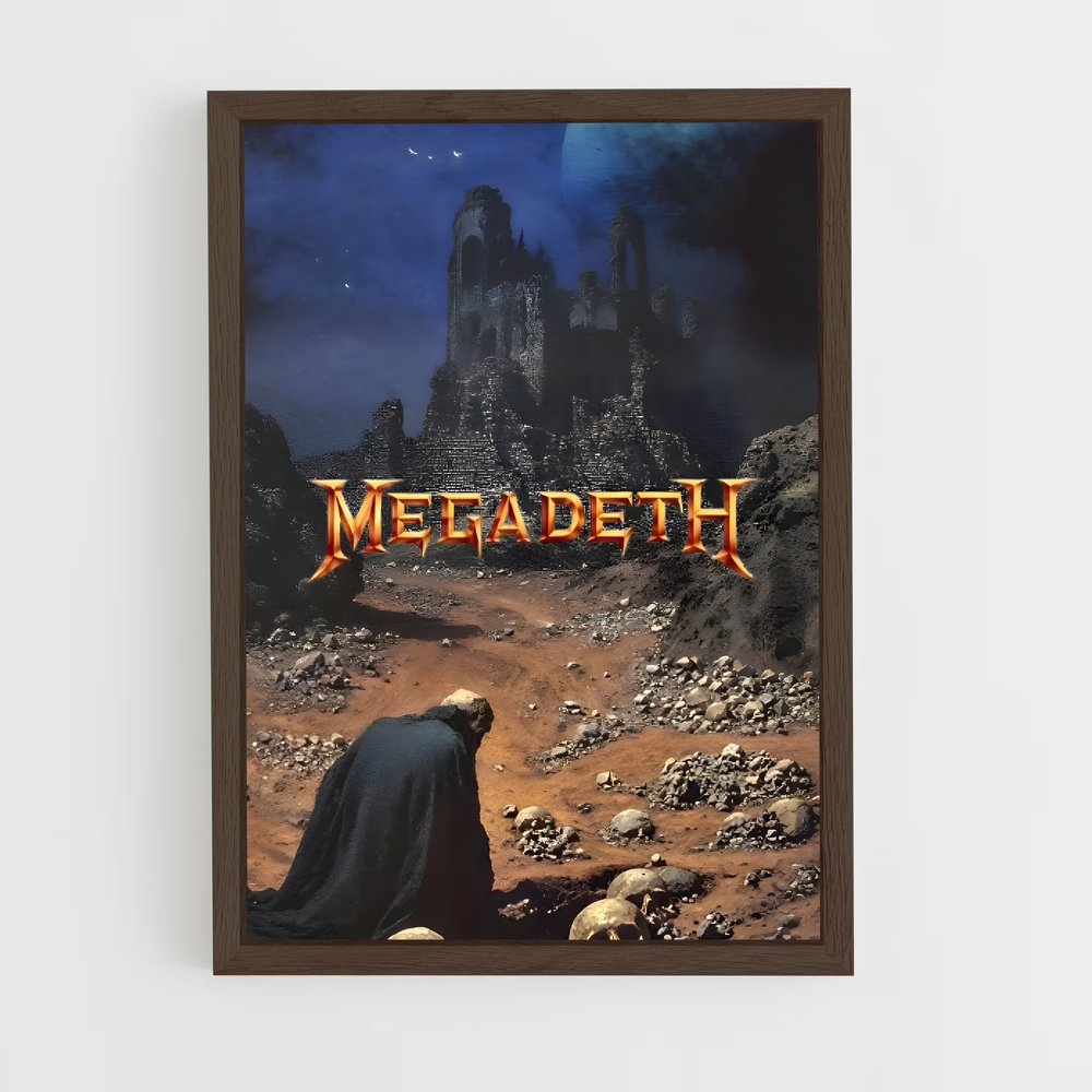 ap-megadeth-3 cadre Bois foncé