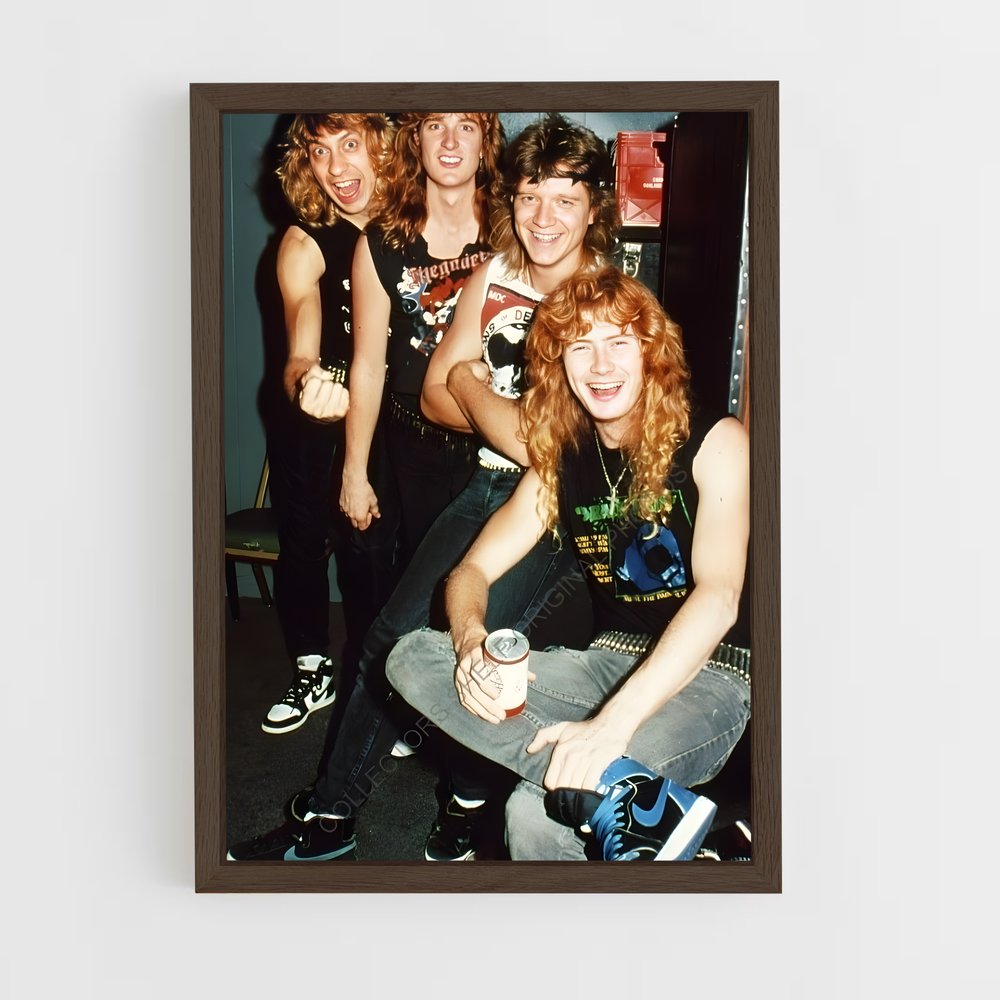 ap-megadeth-4 cadre Bois foncé