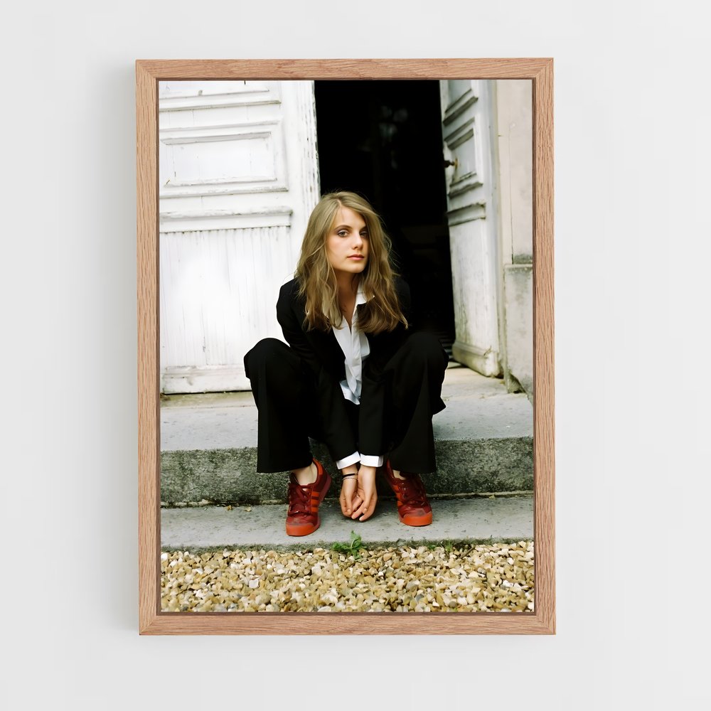 ap-melanie laurent-1 cadre Bois clair