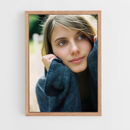ap-melanie laurent-4 cadre Bois clair