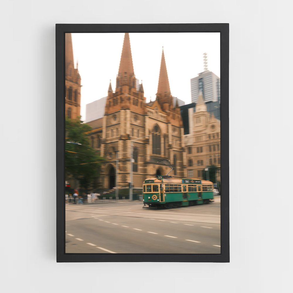 ap-melbourne tram-4 cadre Noir