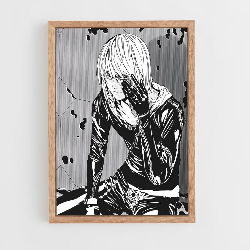 ap-mello death note-3 cadre Bois clair