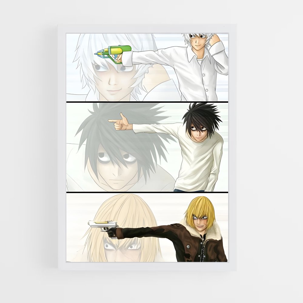 ap-mello death note-4 cadre Blanc