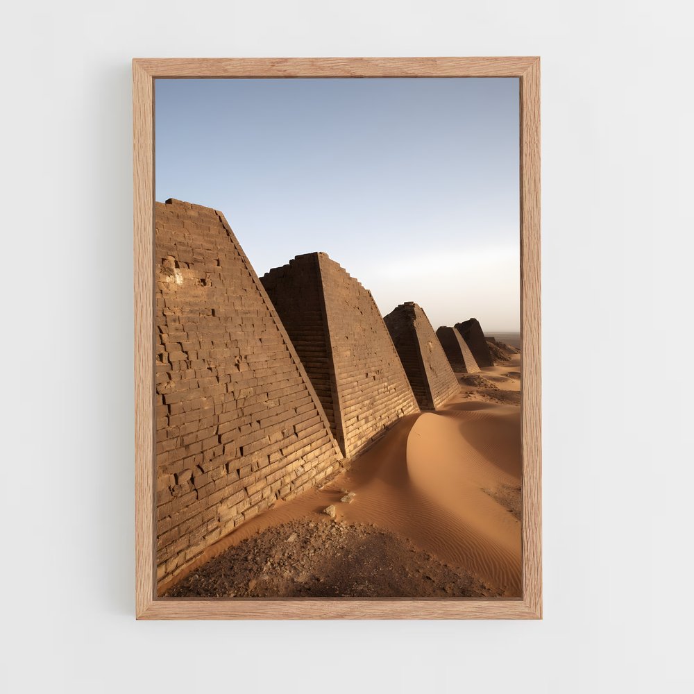 ap-meroe pyramids-3 cadre Bois clair