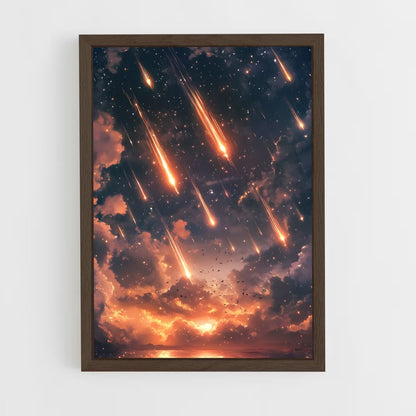 ap-meteor shower-2 cadre Bois foncé