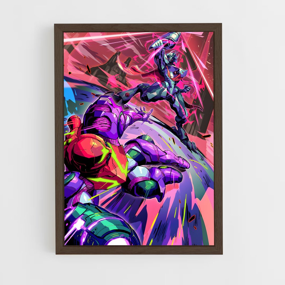 ap-metroid-4 cadre Bois foncé