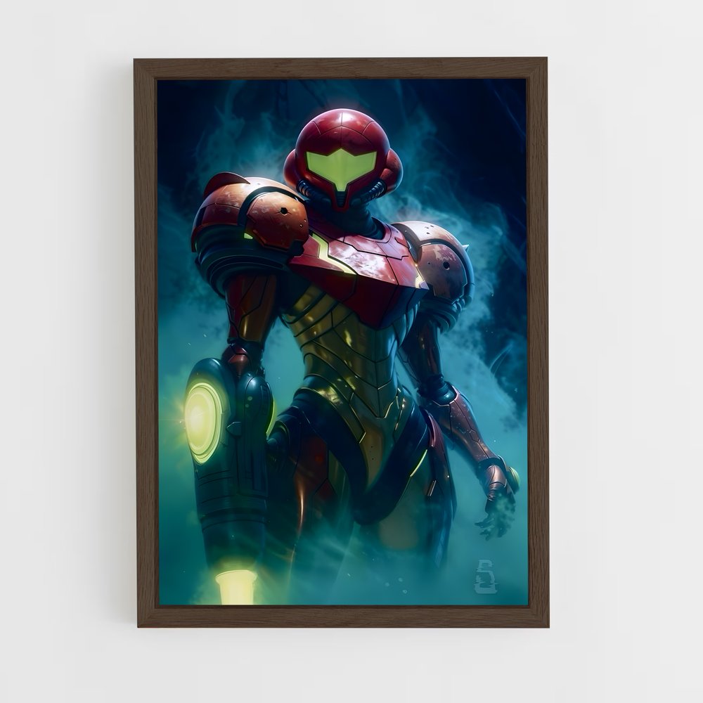 ap-metroid-6 cadre Bois foncé