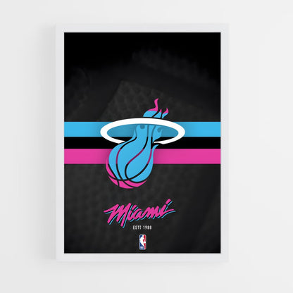 ap-miami heat-6 cadre Blanc