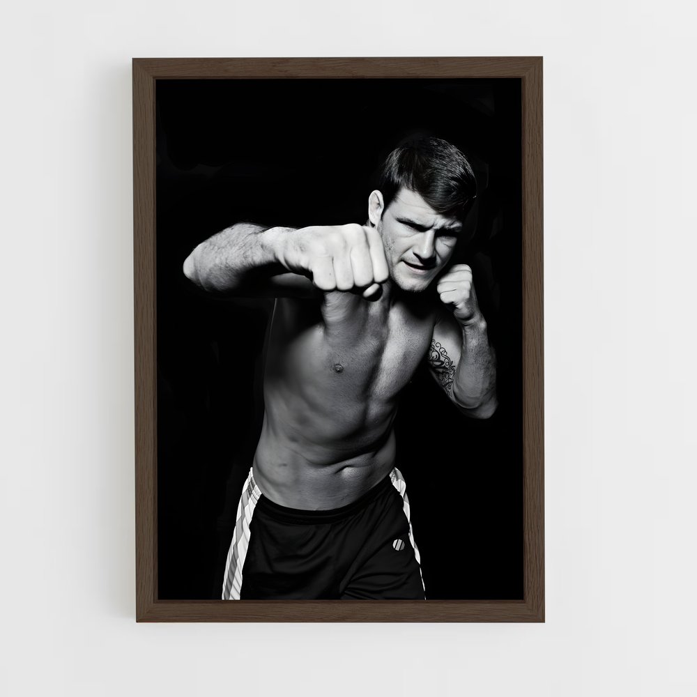 ap-michael bisping-1 cadre Bois foncé